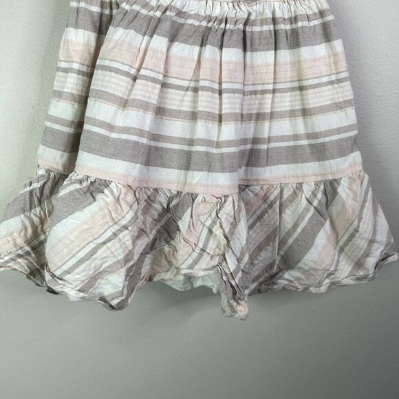Tahari tan stripped summer dress size 3T - Picture 3 of 7
